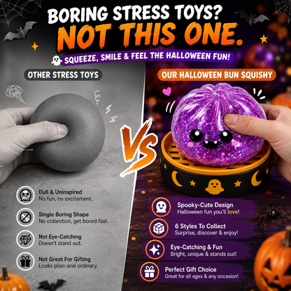 Pureluxo®70% OFF TODAY🎃 Halloween Steamed Bun Squishy Mystery Box Toy💝💝