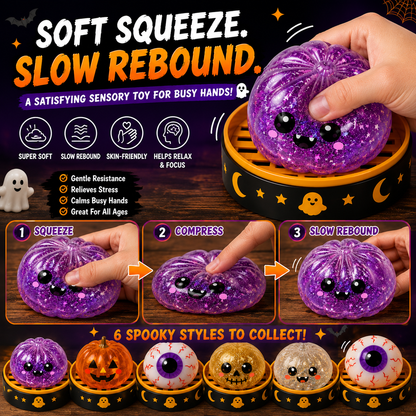 Pureluxo®70% OFF TODAY🎃 Halloween Steamed Bun Squishy Mystery Box Toy💝💝