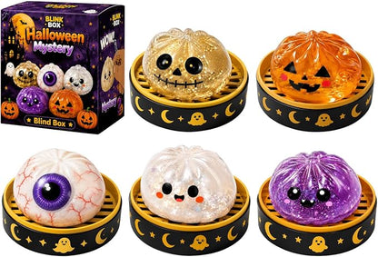 Pureluxo®70% OFF TODAY🎃 Halloween Steamed Bun Squishy Mystery Box Toy💝💝