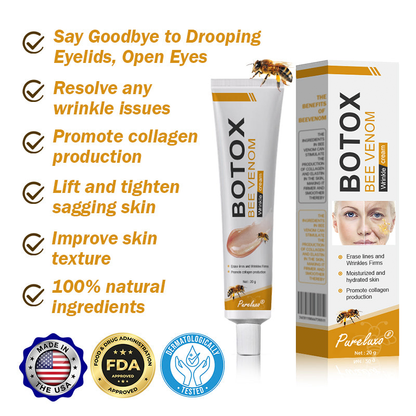 (Made and Shipped from USA) 🧑‍⚕️Pureluxo® Botox Bee Venom Wrinkle Removal Cream- LAST DAY 70% OFF🧑‍⚕️
