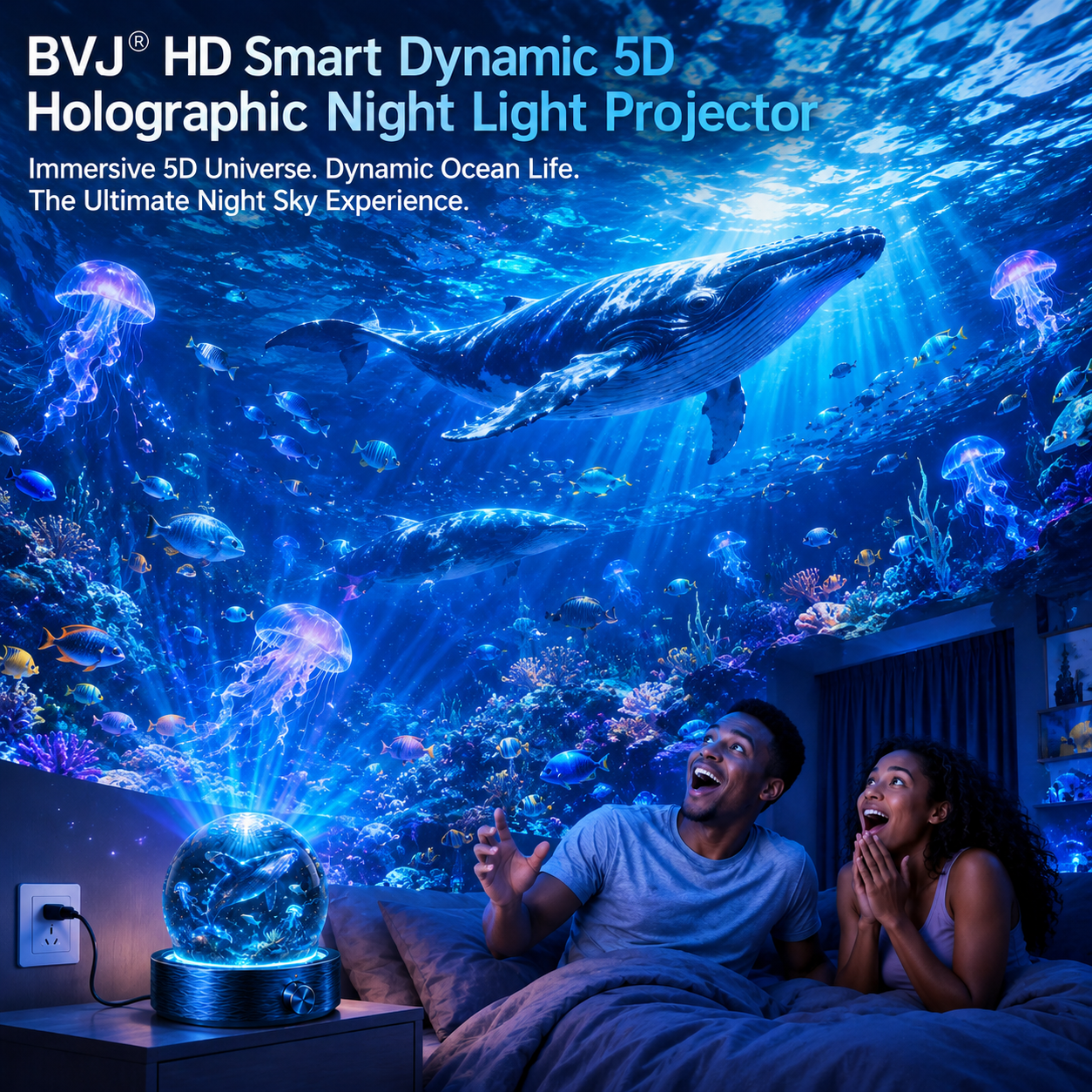 BVJ® 5D Night Light Projector