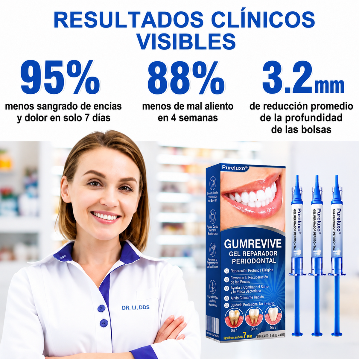 Pureluxo® 🦷Gel reparador periodontal GumRevive🔥